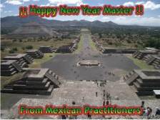 Image for article Tous les pratiquants de Falun Dafa du monde entier souhaitent respectueusement une Bonne et Heureuse Année au Grand Maître bienveillant (Photos)