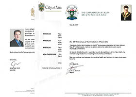 Image for article Quatre villes canadiennes reconnaissent la Journée mondiale du Falun Dafa