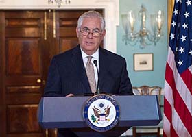 Image for article Le secrétaire d'État américain Rex Tillerson soulève la question de la persécution du Falun Gong à la conférence de presse concernant le Rapport international sur la liberté religieuse