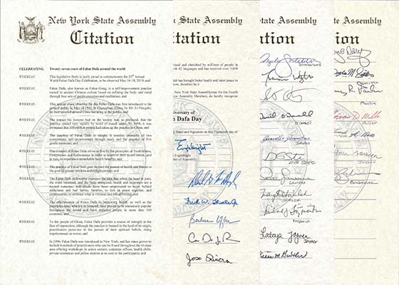 Image for article New York, Pennsylvanie, Minnesota, Floride et New Jersey : Des élus émettent des proclamations ou des lettres à l'occasion de la Journée mondiale du Falun Dafa