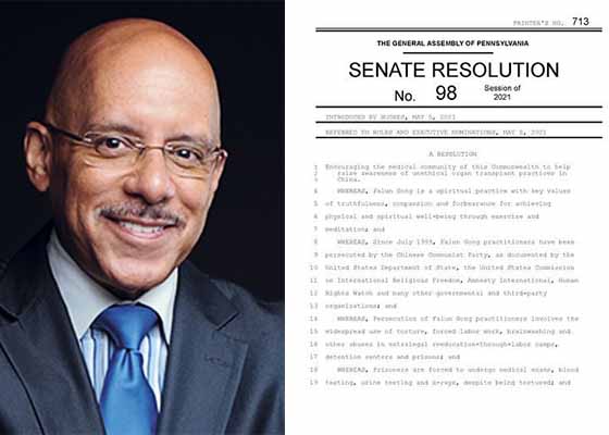 Image for article La Pennsylvanie présente une résolution d'État contre les prélèvements forcés d'organes en Chine