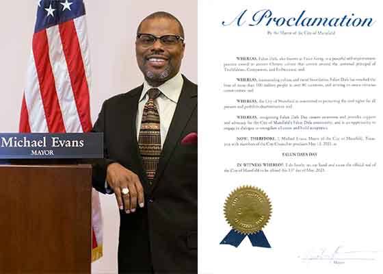 Image for article Dallas, Texas : La ville de Mansfield proclame la Journée du Falun Dafa