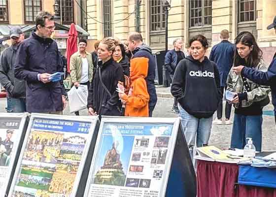 Image for article En Suède : « Votre résistance pacifique à la persécution en Chine est admirable »