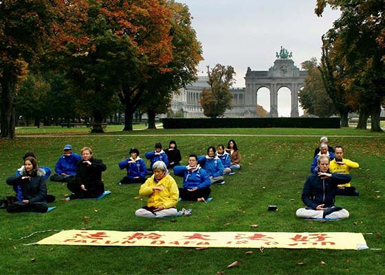 Image for article Belgique : Des pratiquants présentent les exercices lors du forum sur les prélèvements forcés d’organes