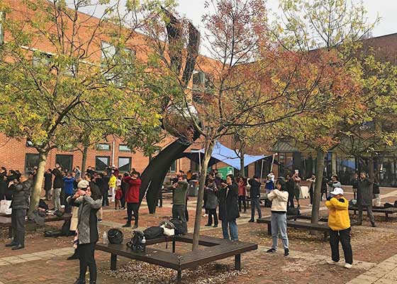 Image for article Royaume-Uni : Des étudiants universitaires découvrent la beauté du Falun Dafa