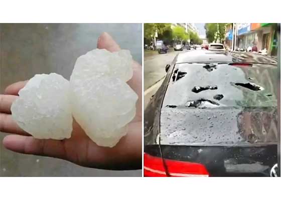 Image for article Chine : Importantes tempêtes de grêle dans cinq provinces et tremblements de terre au Sichuan et au Tibet