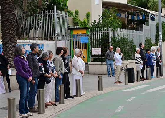 Image for article Tel Aviv, Israël : Un rassemblement et une manifestation devant l’ambassade de Chine en commémoration de l’Appel du 25 avril