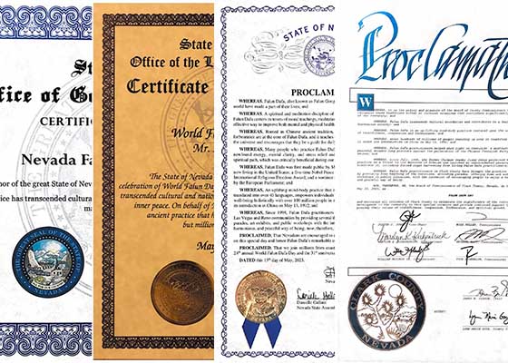 Image for article Nevada, États-Unis : Des élus rendent hommage au Falun Dafa et à son fondateur