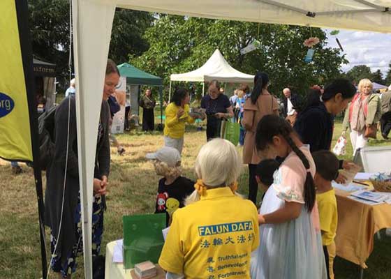 Image for article Royaume-Uni : Présentation du Falun Dafa à l’EcoFair 2023