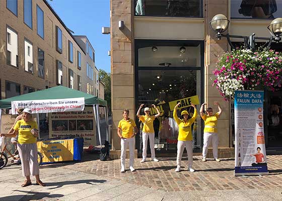 Image for article Allemagne : Les habitants de Landau condamnent la persécution du Falun Dafa par le PCC