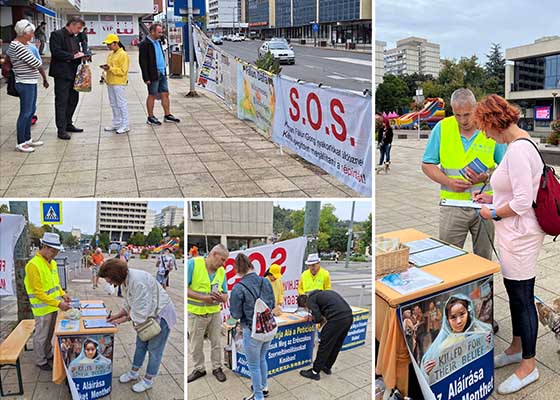 Image for article Faire la promotion du Falun Dafa dans une ville frontalière hongroise