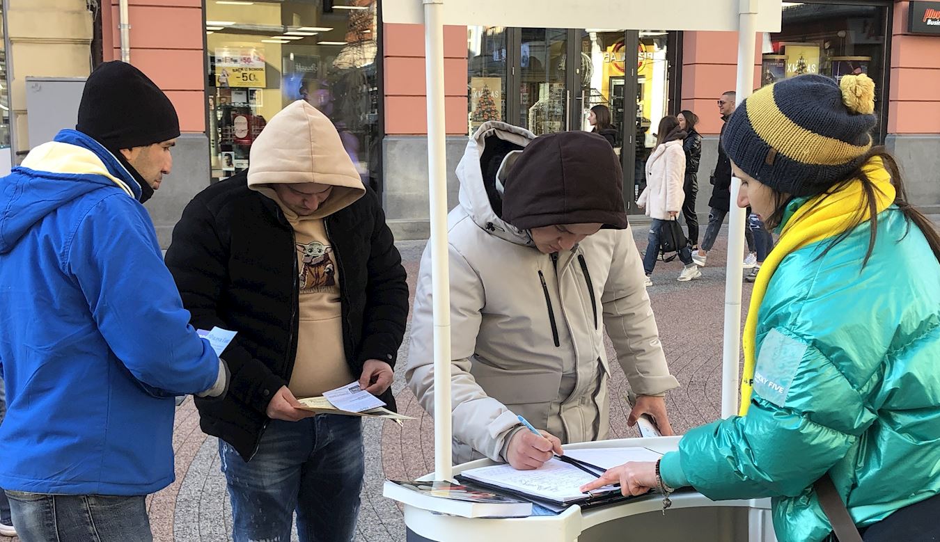 Image for article Bulgarie : Sensibilisation à la persécution malgré le froid